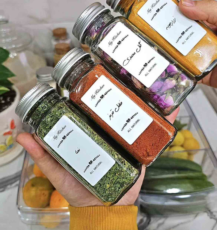 جا ادویه شیشه ای